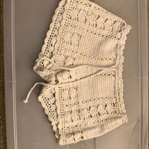 Knitted short cover up